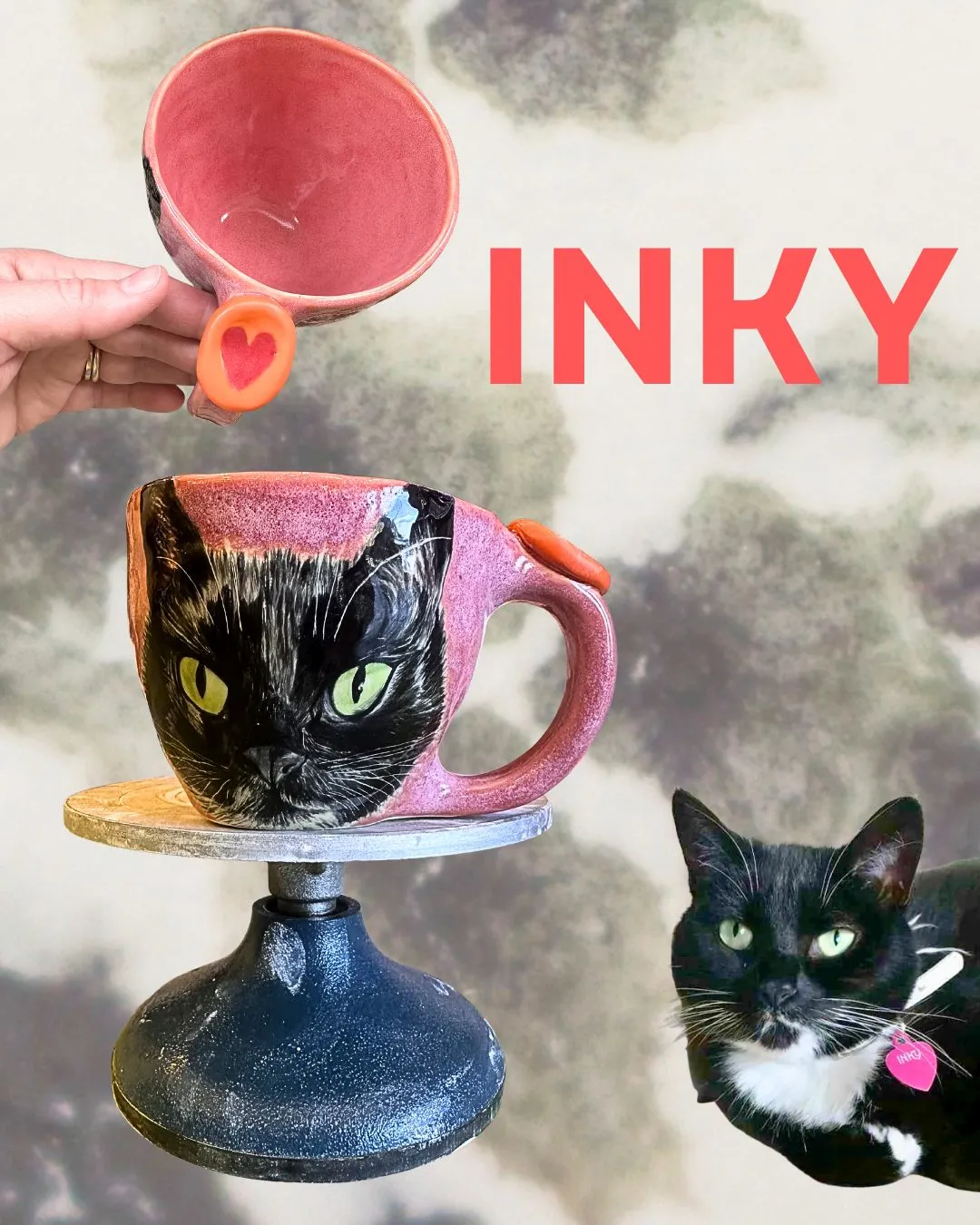 Inky pet portrait